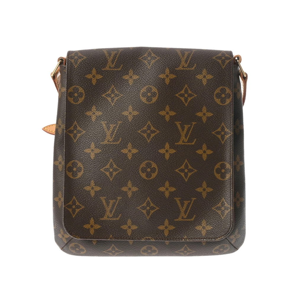 Louis Vuitton Short Salsa Musette Brown Monogram Canvas Bag Shoulder - Picture 2 of 9
